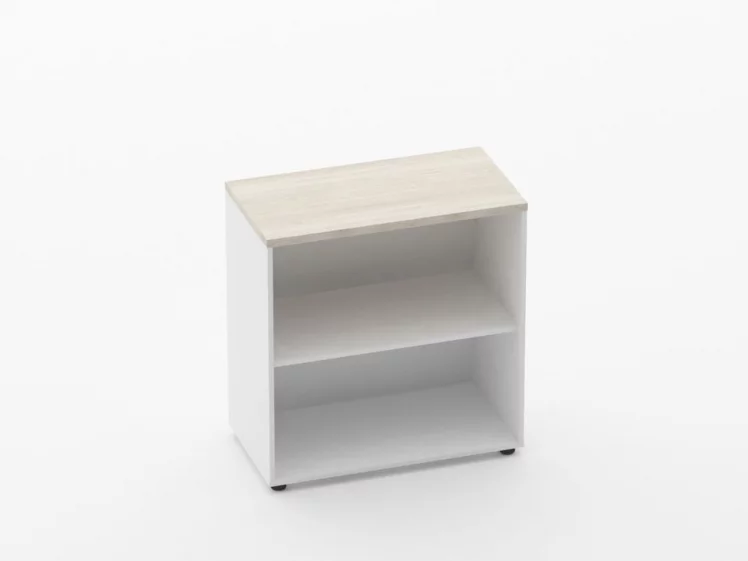 Шкаф 1 широкий открытый Дека 10.08.101 Дуб Сантана светлый/Белый / Deka_0