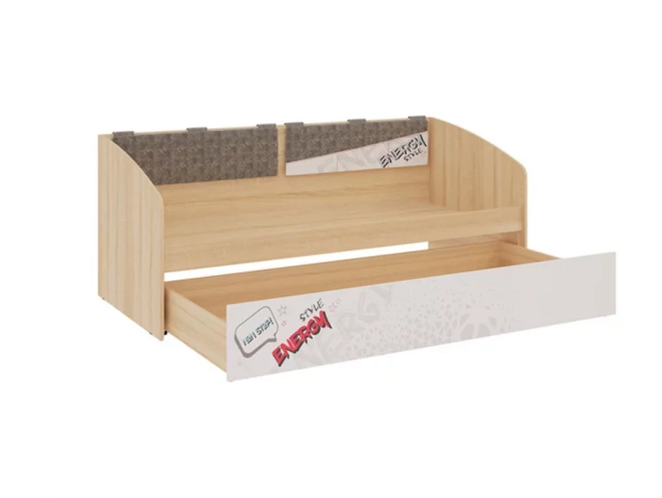 Кровать Энерджи МДЕ-07 Дуб сонома Белый / MDE-07_1