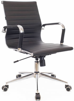 Кресло для персонала Лео Т экокожа Черный / Leo T_3