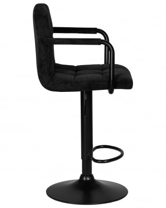 Стул барный ДОБРИН КРУГЕР АРМ БЛАCК (черный вельвет (ЛАР-Е2041-52)) / DOBRIN KRUGER ARM BLACK (LAR-E2041-52))_2