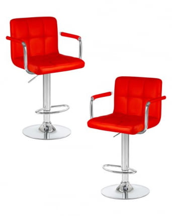 Стул барный ДОБРИН КРУГЕР АРМ (красный) 2 шт / DOBRIN KRUGER ARM_0