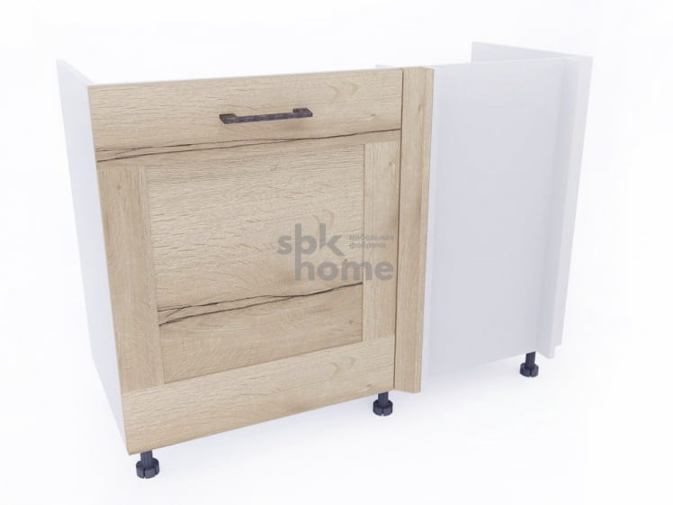 Стол под мойку угловой СМУ-120 левый, Дублин (1100*470*820) Дуб галифакс белый, 21674_0