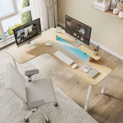 Стол письменный (для компьютера) угловой ЕУРЕКА ЕУРЕКА Л60Л-МВ, Мапле / EUREKA EUREKA L60L-MW, Maple_10