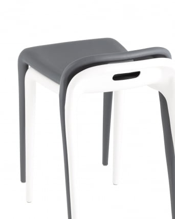 Табурет Слеттен пластик Серый / Sletten_7
