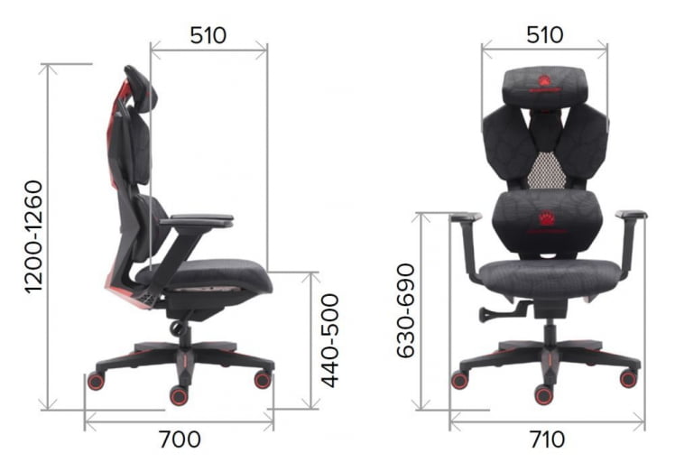 Кресло геймерское Еверпроф Тигер Сетка Серый / Everprof Tiger_16