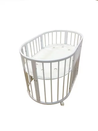 Кровать-трансформер с двумя матрасами Меррй Хаппй Мини матовая Слоновая кость / Merry Happy Mini_0