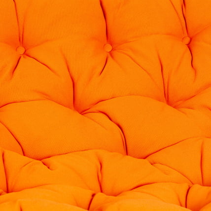 Диван МАМАСАН/МАМАСАН 23/02 В /с подушкой/ подушка 182х119 см, 169х102х80 см, Пекан (орех), ткань, оранжевый, С 23 / MAMASAN/МАМАСАН W Pecan_8