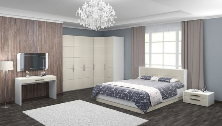 Тумба прикроватная Вива 04 Белая Белый глянец_1