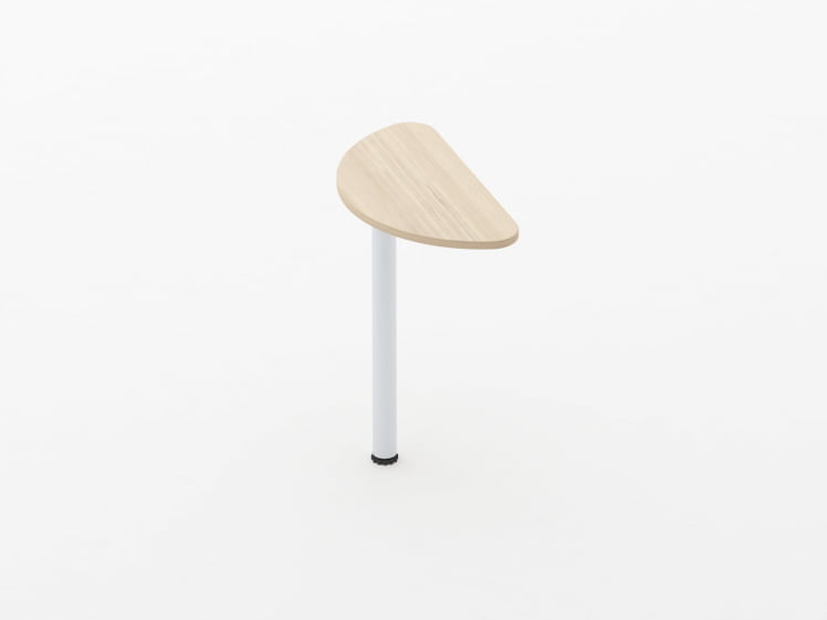 Приставка-полукруг Глассй 2.14 Дуб молочный / Glassy_0