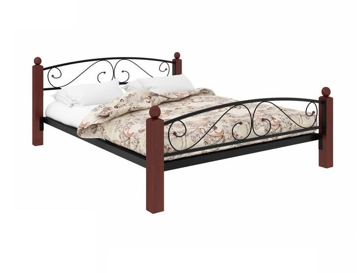 Кровать Вероника Лукс Плус 1200х1900 Черная / Lux Plus_0