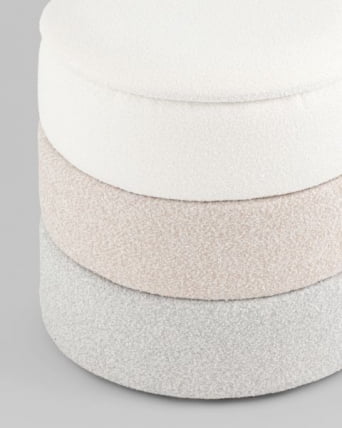 Пуф с ящиком Хиве КСС букле бежевый / Hive XS_2