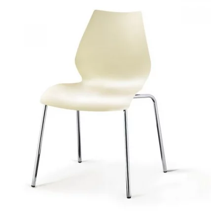 Стул пластиковый СХФ-01-В Вхите / SHF-01-W White_0