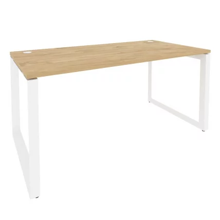 Стол рабочий на О-образном м/к ОНИКС О.МО-СП-4.8 Тиквуд Светлый/Белый / ONIX O.MO-SP-4.8_0