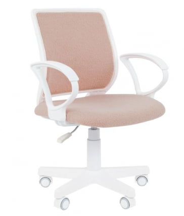 Детское кресло CХАИРМАН ТИН (КИДС) 112 белый пластик БАРНИ (БАРНИ) Зефир / CHAIRMAN (KIDS) (BARNI)_0