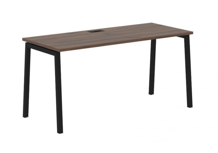 Стол письменный ЕДИС ЕЛСТ 1567 Дуб Денвер темный Черный / EDIS ELST_0