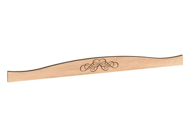 Карниз АДЕЛЕ 52 Дуб Сонома/Орех шоколадный (спальня) / ADELE_0