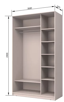 Шкаф-купе Хит-24-17-55 Аруба Венге_3
