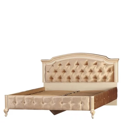 Кровать 1800 с мягким изголовьем и обивкой Марлен 490_0