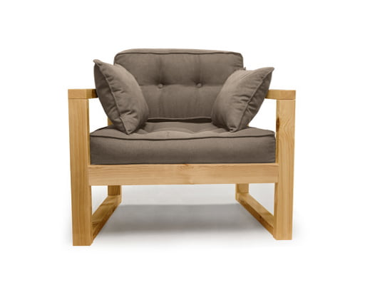 Диван одноместный ДЕмоку Д-1 бежевый_натуральный / DEmoku_0