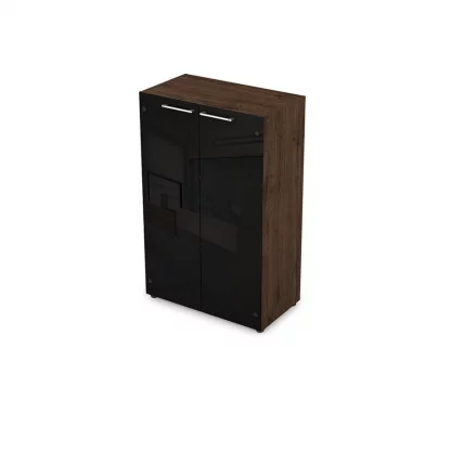 Шкаф средний со стеклом ТАИМ-МАКС 4Ш.017.4 Брауни / TAIM-MAX_0