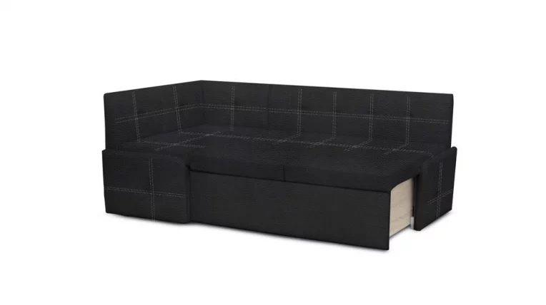 Кухонный уголок Вена иск.кожа Теос Блаcк / Teos Black_1