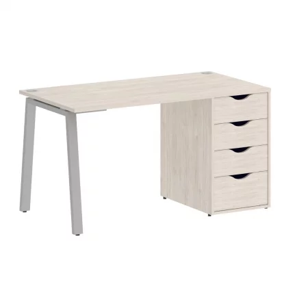 Стол письменный ХОМЕ ОФФИCЕ ВР.СП-3-138.4.А Денвер Светлыый/Серый металл / HOME OFFICE VR.SP-3-138.4.A_0