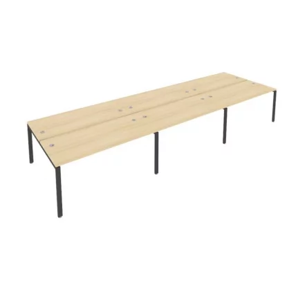 Рабочая станция на 6 раб.места Метал Сйстем Б.СМ-6.4 Акация/Антрацит / Metal System_0