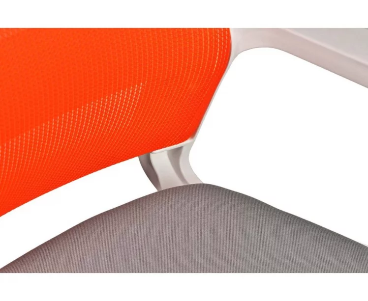 Кресло офисное Бит ЛБ белый пластик Оранжевый / LB_4