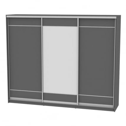 Шкаф-купе Б-230х270х60-3(Графит-Д7Д8Д7) / B-230х270х60-3(Графит-D7D8D7)_0