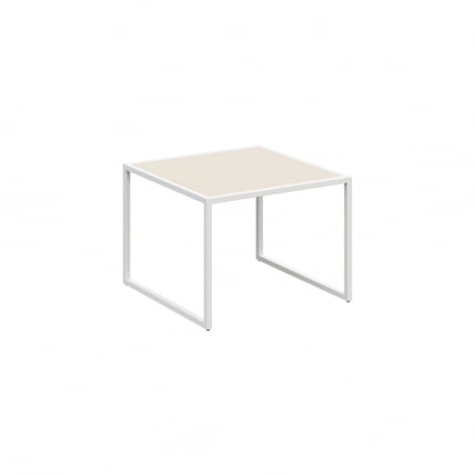 Столик малый Некст НЛТ.СМ Акация Лорка/Металл Белый 600*600*430 / Next NLT.SM_0
