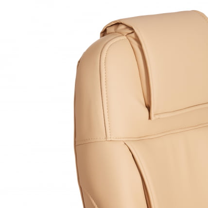 Кресло БЕРГАМО хром (22) кож/зам, бежевый, 36-34 / BERGAMO_12