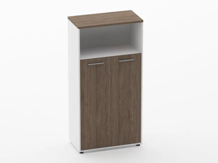 Шкаф 3 широкий закрытый с нишей Дека 10.16.131 Дуб Верцаска/Белый / Deka_0