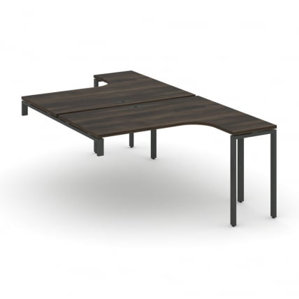 Рабочая станция-надставка на опорные тумбы CОНCЕПТ CН.ДСАН-004 Дуб Мали Антрацит / CONCEPT CN.DSAN-004_0