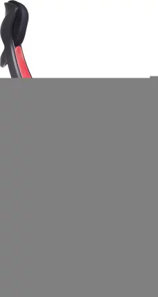 Кресло для руководителя CХАИРМАН 840 блаcк Акрил красный/черный / CHAIRMAN black_2