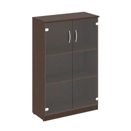 Шкаф средний широкий (2 средние двери стекло) НОВА С В.СТ-2.4 Венге Цаво / NOVA S_0