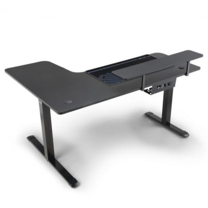 Стол для для компьютера (для геймеров) угловой (правый) c электроприводом ЕУРЕКА ЕРК-Л60Р-Б-ПРО-В1-ЕУ / c EUREKA ERK-L60R-B-PRO-V1-EU_2