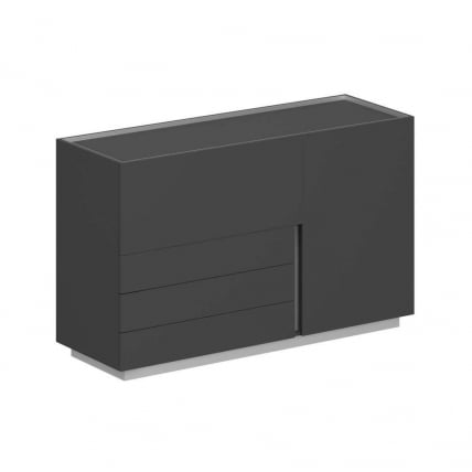 Шкаф левый Оливер ОЛ-20-14.ОС.ОС.ОС.Л Оникс серый / Oliver OL-20-14.OS.OS.OS.L_0