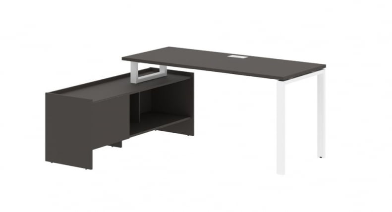 Стол с тумбой ЕДИС ЕУCТ 17614 Мокко Белый / EDIS EUCT_0