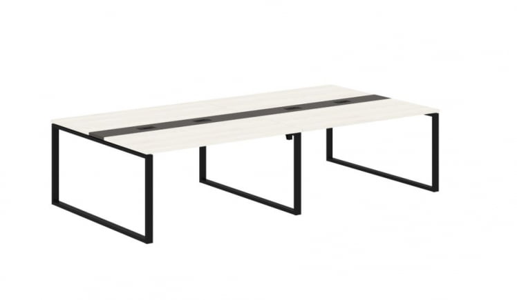 Переговорный стол ЕДИС ЕКCТ 3116 Ясень Траун Мокко Черный / EDIS EQCT_0