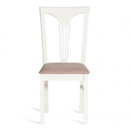 Стул Гермес/ Хермес дерево гевея, 43х49х94см, Иворй вхите, ткань серая (ТМ-164) / Hermes Ivory white, (TM-164)_4