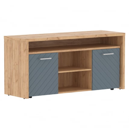 Тумба с фригобаром Торр ЛУКС ТЛТФ-3Д Дуб Бофорд Серо-голубой / Torr LUX TLTF-3D_0