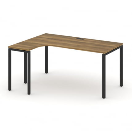 Стол эргономичный левый CОНCЕПТ CН.ОСА-002(Л) Сандал Янтарный Черный / CONCEPT CN.OSA-002(L)_0