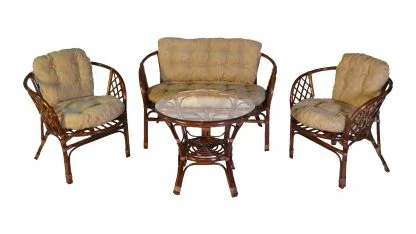 Комплект Багама с диваном, подушки светлые обычные Бахама10 миндаль матовый / Bahama10_0