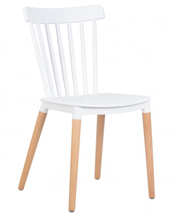 Стул обеденный ДОБРИН ТХЕО ножки светлый бук Белый В-02 / DOBRIN THEO W-02_11