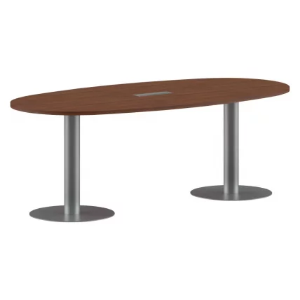 Конференц-стол на 6-8 человек ИМАГО ПРГ-3 Орех Французский-алюминий / IMAGO_0