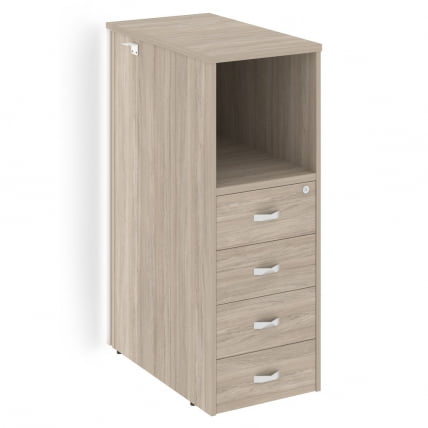 Тумба с подсветкой 4 ящика завершающая, правая ОНИКС О.Р-ТВ-4.С(Р) Дуб Аттик / ONIX O.R-TV-4.S(R)_0