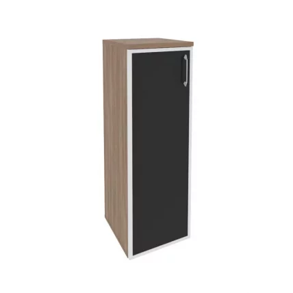 Шкаф средний узкий левый ОНИКС О.СУ-2.4Р(Л) блаcк Дуб Аризона / ONIX O.SU-2.4R(L) black_0