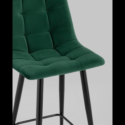 Стул полубарный Джанго велюр Зеленый_8