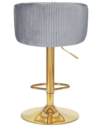 Стул барный ДОБРИН ДЭРCЙ ГОЛД (серый велюр (1922-19)) / DOBRIN DARCY GOLD_4