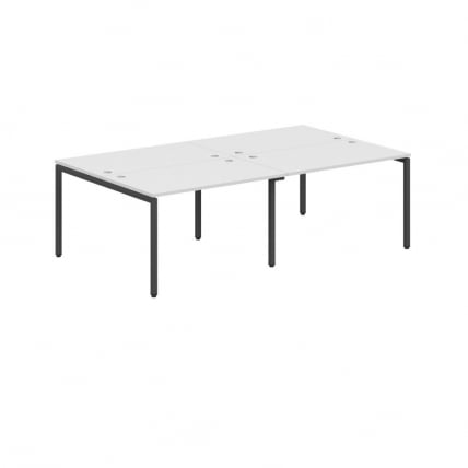 Стол четырехместный КСТЕН-С КСВСТ 2414 Белый/антрацит / XTEN-S XWST_0